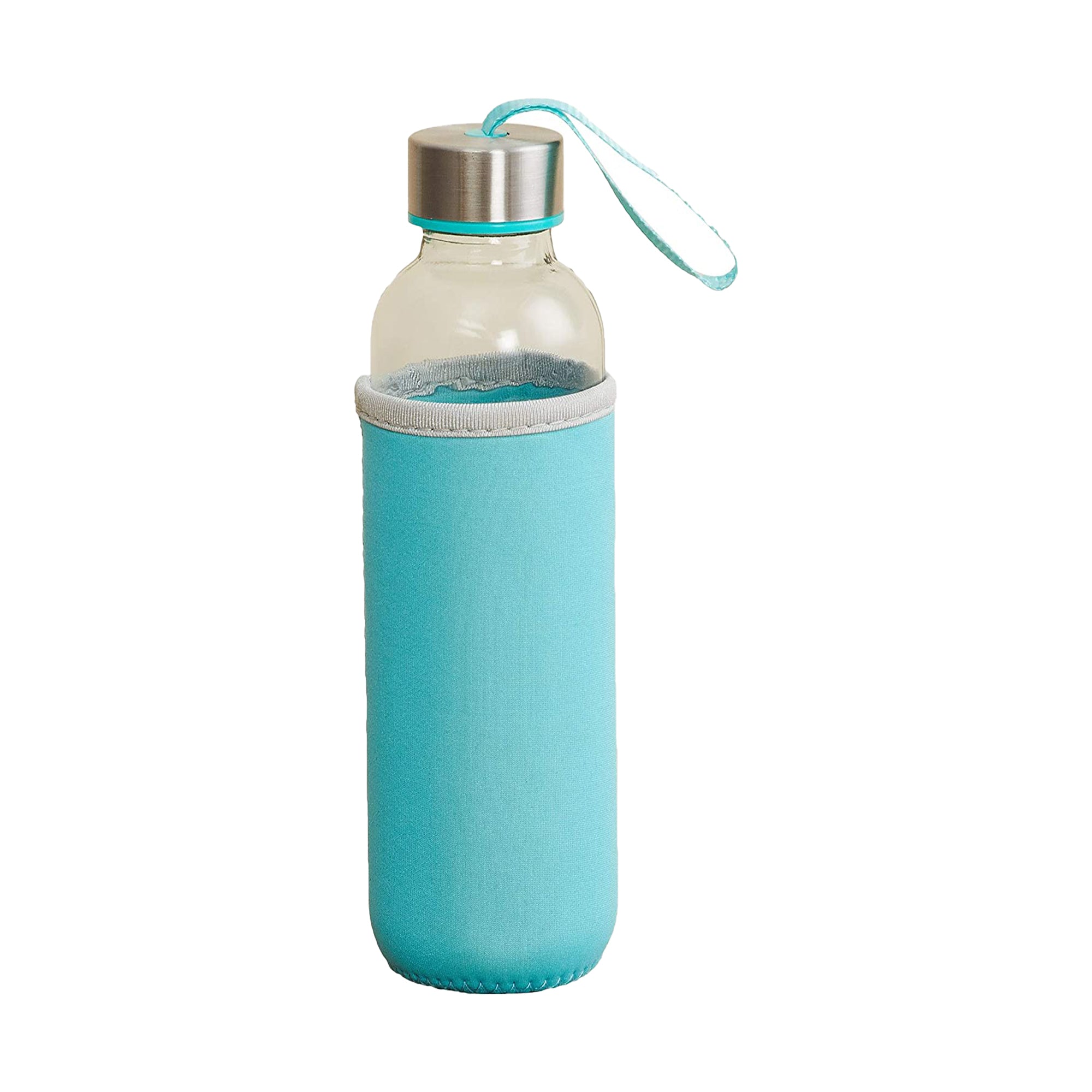 500 ml glass water bottle, with protective sleeve, perfect for travel. 500 ml glass water bottle, with protective sleeve, perfect for travel.
